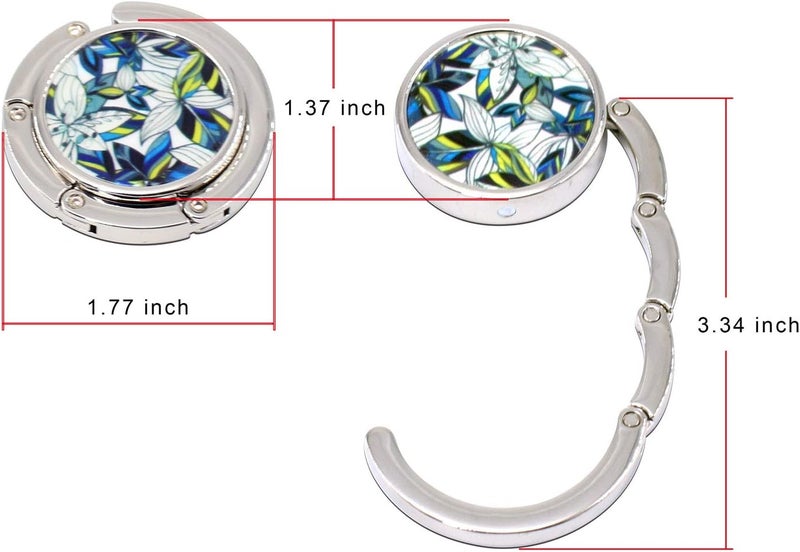 BEAVOING Set of 6 Mixed Pattern Foldable Womens Bag Purse Hook Handbag Hanger Holder - Image 4